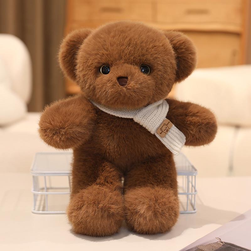 Шарф Медведь Плюшевая Игрушка Кукла Пара Плюшевый Мишка Кукла Ребенок Спит Сопровождающая Игрушка Свадебный Душ