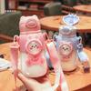 660ml Cute Cartoon Plastics Straw Cup Household Children Water Cup Portable Beverage Water Bottle With Lid Kitchenware