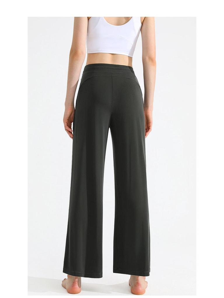 Women's High-Waisted Quick-Dry Wide-Leg Yoga Pants for Fitness & Dance