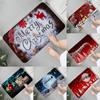 Merry Christmas Printed Entrance Door Mat Welcome Door Mat Bathroom Anti-Slip Floor Mat Christmas New Year Home Decoration