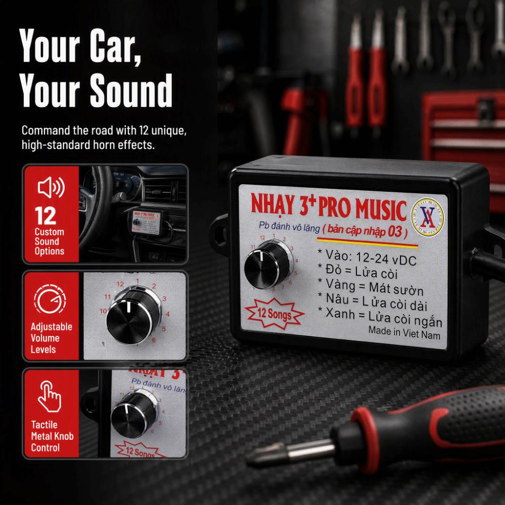12-24V Voltage Car Horn Controller 12 Sound Effects Sound Control Unit For Passenger Car