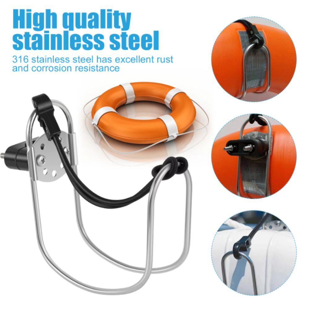 Marine Grade Life Ring Holder Stainless Steel 304 Buoy Bracket Lifebuoy Bracket Ship