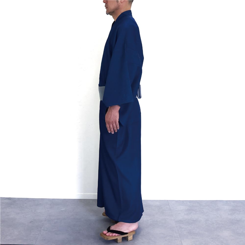 Swing Plus Kimono Light Denim Kimono Oz Plain Japanese Clothing Single Yukata [SWINGPLUS] 6.5 Men's (L)