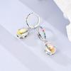 925 Sterling Silver Earrings Women Sparkling Dazzling Oval Gemstone Drop Earring For Anniversary Wedding Jewelry Gifts