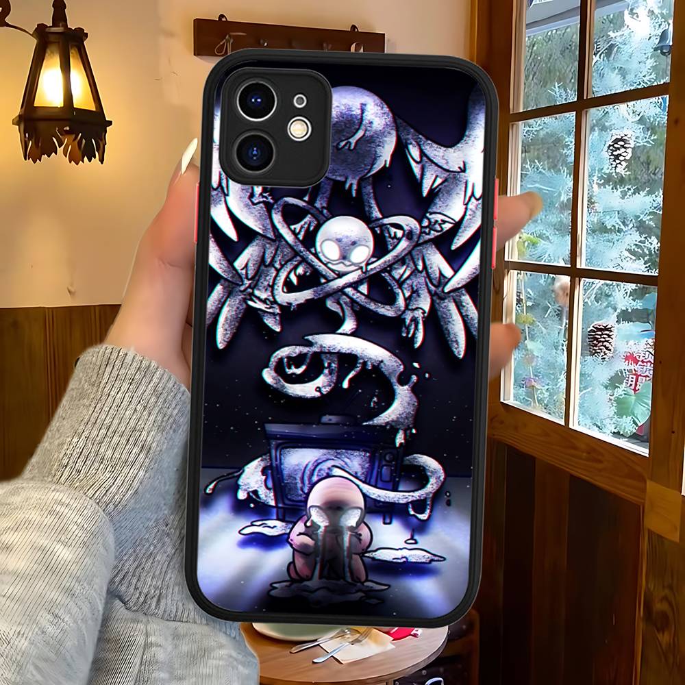 Чехол Защитный Матовый Для IPhone 16 15 14 13 12 11 Pro Max X XS MAX Игра The Binding Of I-Isaac