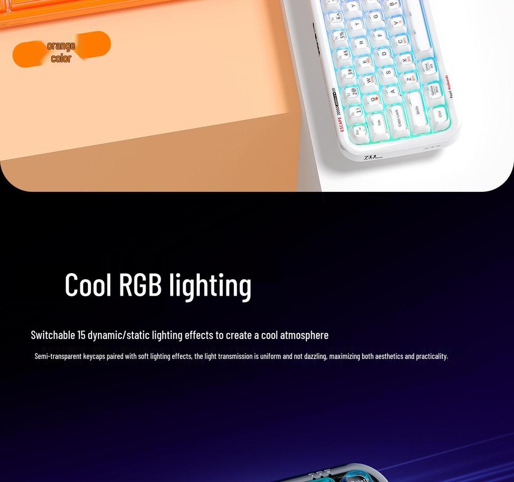 Беспроводная игровая клавиатура Skyscraper SK-711CDM RGB