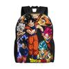 Рюкзак Dragon Ball Black Goku для мужчин и женщин, модный, для старшей школы, на каждый день, с отделением для ноутбука, на плечо, для улицы