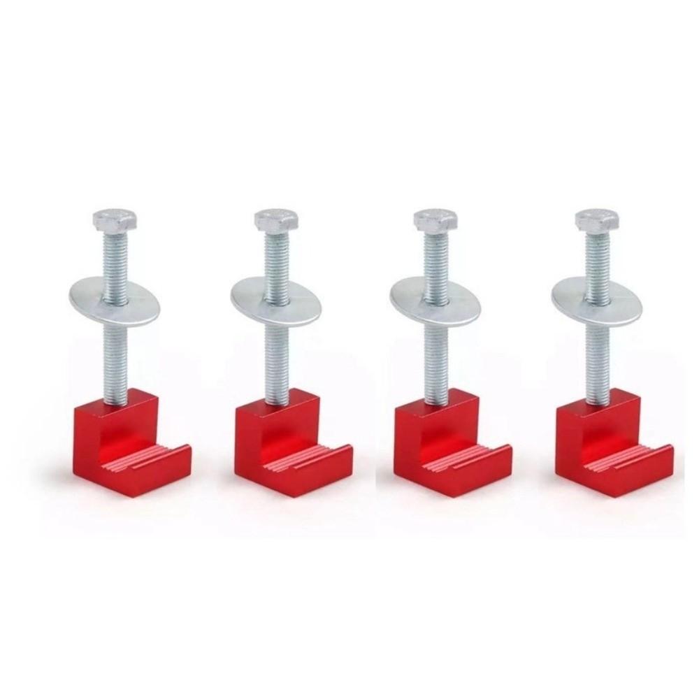 4PCS Universal Tool Box Tie Down Aluminum Alloy No Drill Mounting Kit Pickup Tool Box Mounting