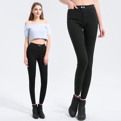 Женские леггинсы, эластичные брюки с высокой талией, эластичные брюки-карандаш, большие размеры