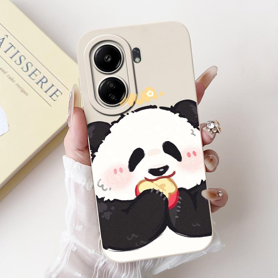 For Xiaomi Redmi 13C Case Cover Popular Flower Bowknot Soft TPU Silicone Shockproof Bumper For Xiaomi Poco C65 Redmi13C 4G Funda