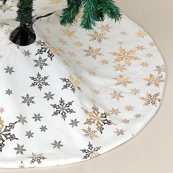 Юбка для рождественской елки, луна, звезда, снежинка, юбка для елки, двухслойная, зимняя, праздничная, декоративная, домашний коврик для карандаша, рождественская елка