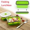 Portable Household Kitchen Folding Lunchbox Picnic Boxes Silicone Food Container Collapsible Bowl