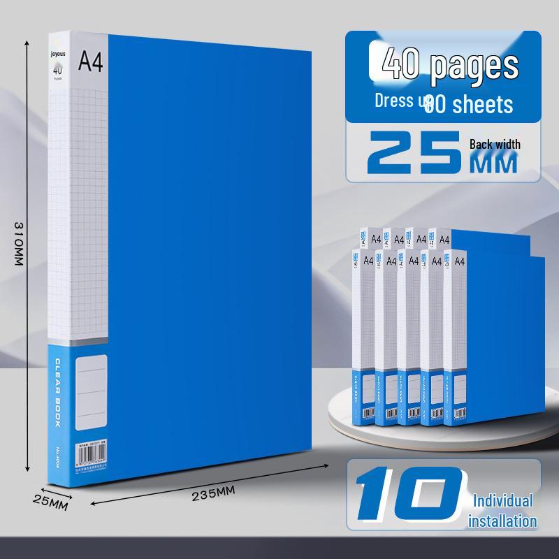 A4 Transparent Multi-layer Document Binder for Office and Study Supplies