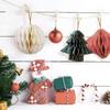 New 3/1PC Christmas Decoration Lantern Spherical Ornaments Creative Paper Honeycomb Ball Christmas Tree Pendant Decorations Gift