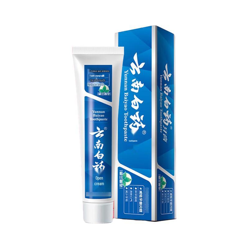 Зубная паста Yunnan Baiyao с мятой перечной для отбеливания и защиты от кариеса