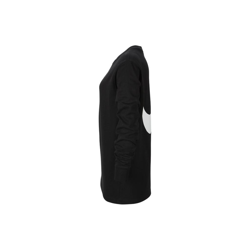 Nike Sportswear Letter Round Neck Casual Long Sleeve T-Shirt Kids Tops Black HJ1484-010