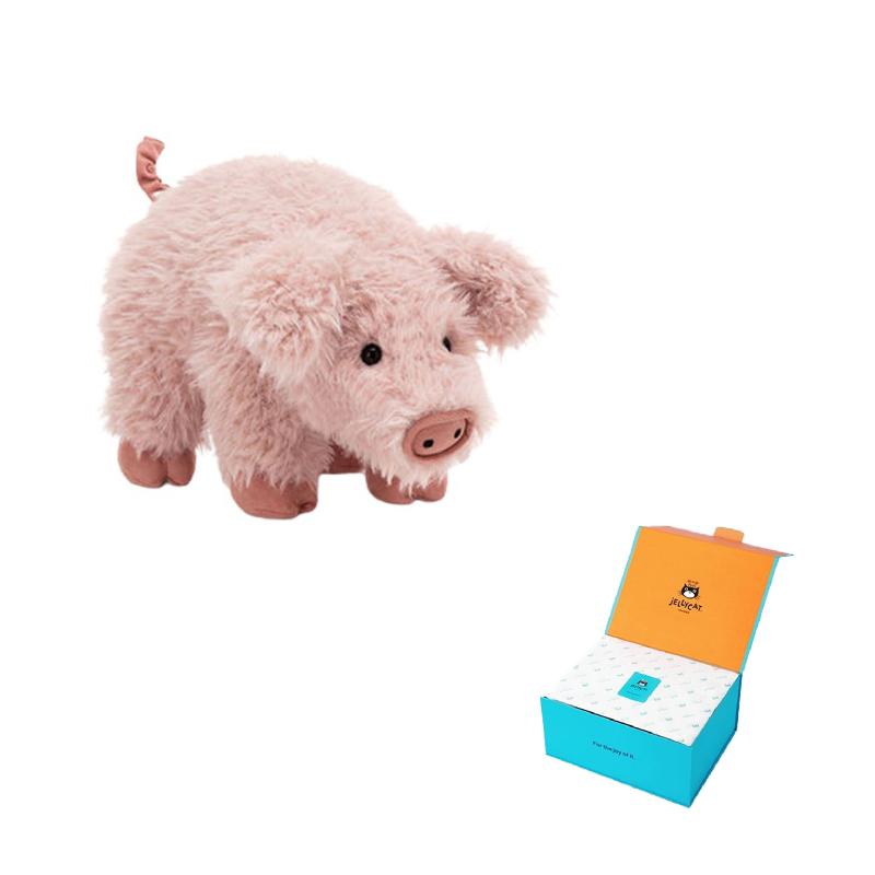 Jellycat Серия Домашние Животные SUPER SOFTIES Коли Фи Поросенок Милая Розовая Кукла Плюшевая Фигурка Высота 24 см