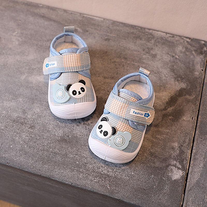 New Season Baby First Walkers Infant Cartoon Soft-Soled Cloth Shoes for Boys & Girls Unisex Animal Graphic Shoes