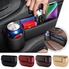 Leather Car Seat Organizer Multifunction Console Interior Storage Side with Filler Holder Car Box Storage Pocket Cup Cr A7S4