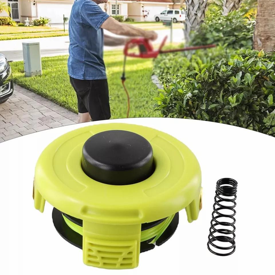 For Ryobi RLT3025F/RLT3025S/RLT3525S Lawn Mower RAC119 Line Spool + RAC118 Spool Cap + Spring