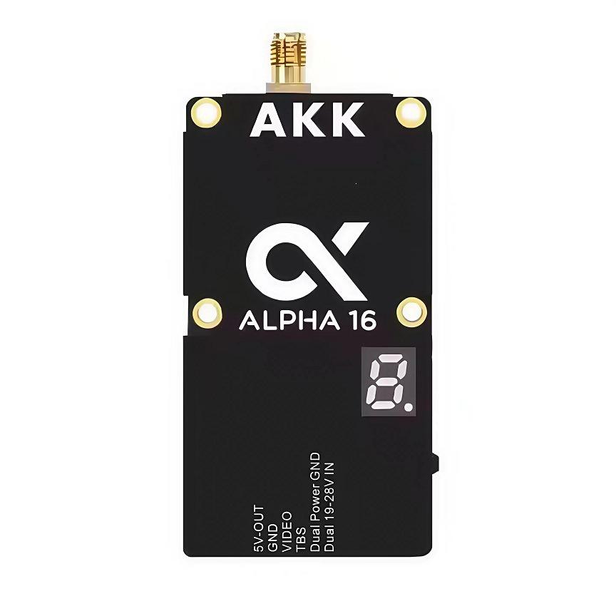 AKK Alpha16 16W 4.9/5.8GHz Ultra-Wideband 96CH FPV Video Transmitter