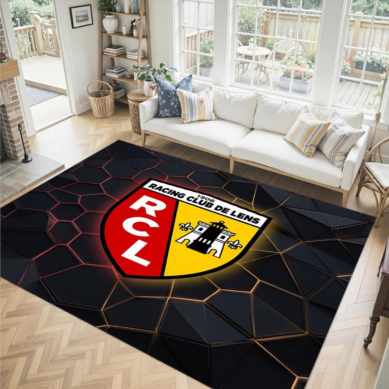 Lens FC Design Crystal Velvet Carpet Cozy Non?Slip Printed Rug For Bedroom Living Room Entrance