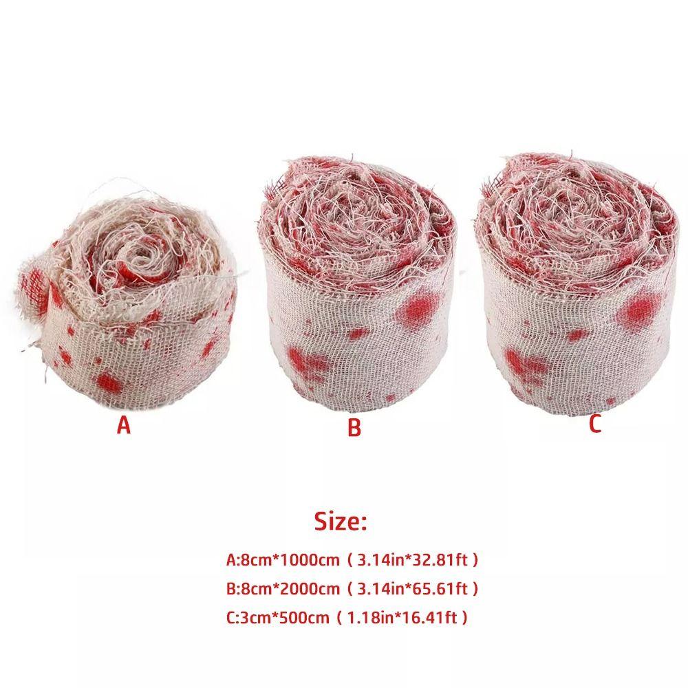 Хеллоуин марлевая ткань Экологичная искусственная кровяная марля DIY искусственная кровяная повязка