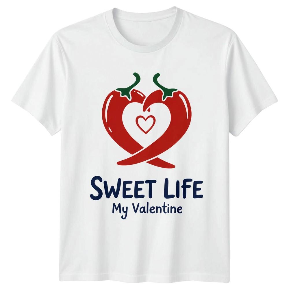 Sweet Life My Valentine TShirt Spicy Valentines Day Gift For Him And Her