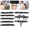 1Pcs Women Leg Loop Leg Garter Belt Black Heart Thigh Harness Stockings Punk Gothic Accessories