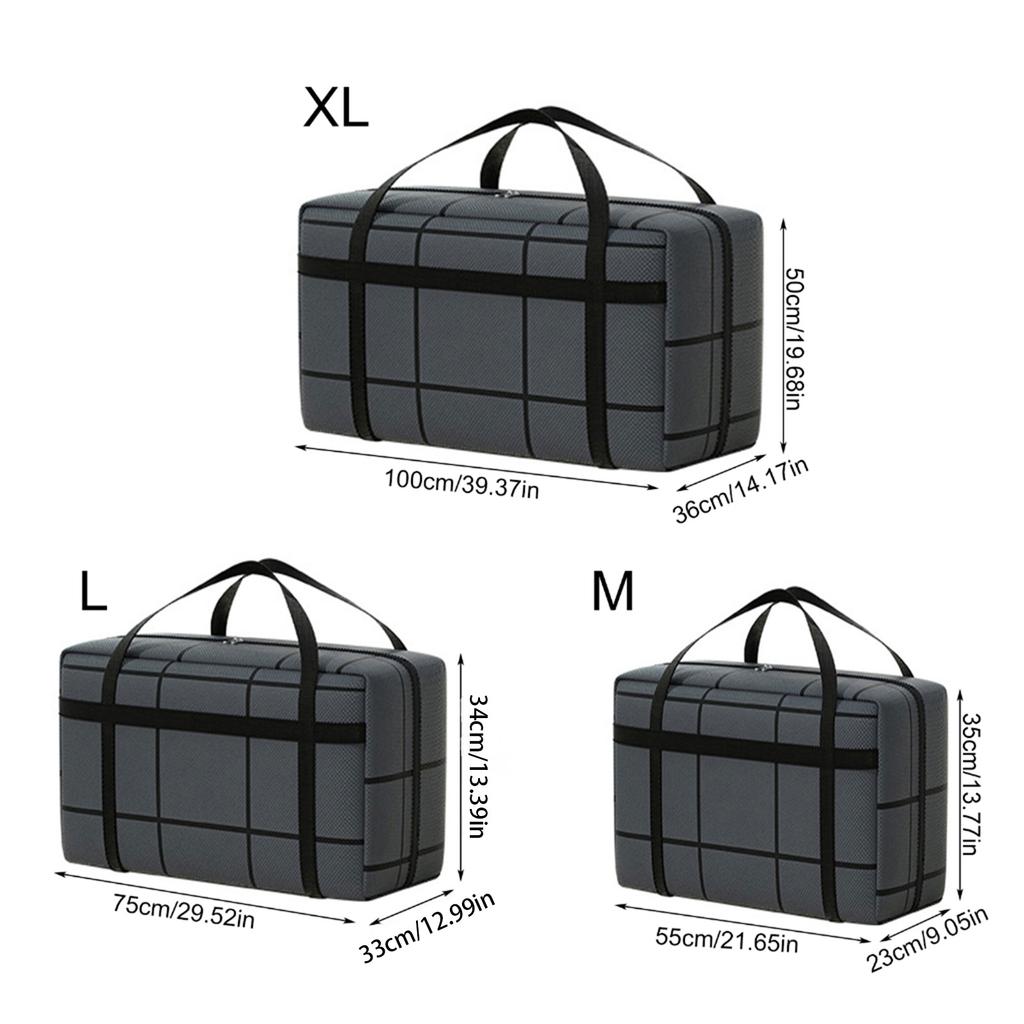 Thickened Composite Fabric Storage Bag Dustproof Clothes Organizer with Zippers Large Capacity Clothing Container