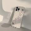 Новая 3D милая цветочная цепочка на запястье для телефона, мягкий чехол для телефона для iPhone 16 15 14 13 Pro Max Plus, розовый цветок, защитный чехол с прозрачной линзой