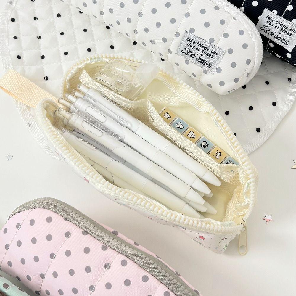 with Hand Strap Pen Bag Large Capacity Stationery Bag Durable Stationery Organizer  School Supplies