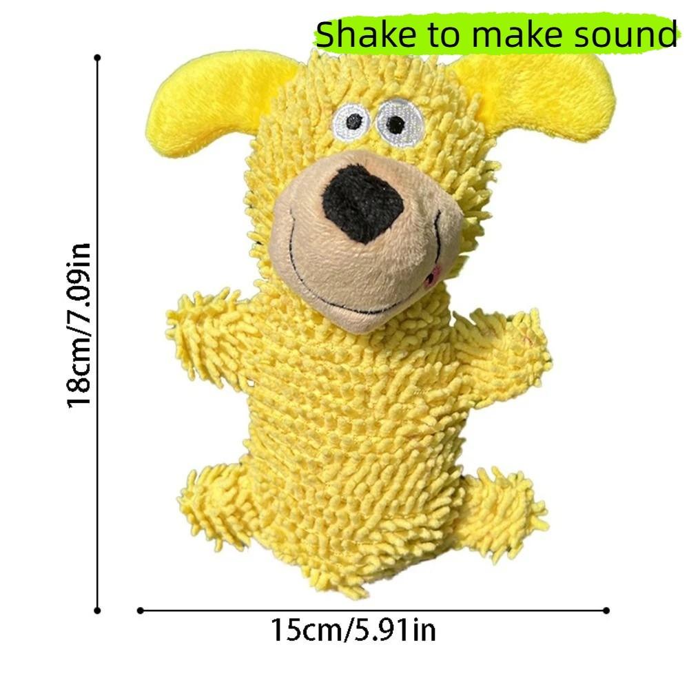 Funny Cartoon Squeaky Dog Creative Wear-resistant Pet Shake Sound Soft Portable Pet Interactive Grinding Teeth
