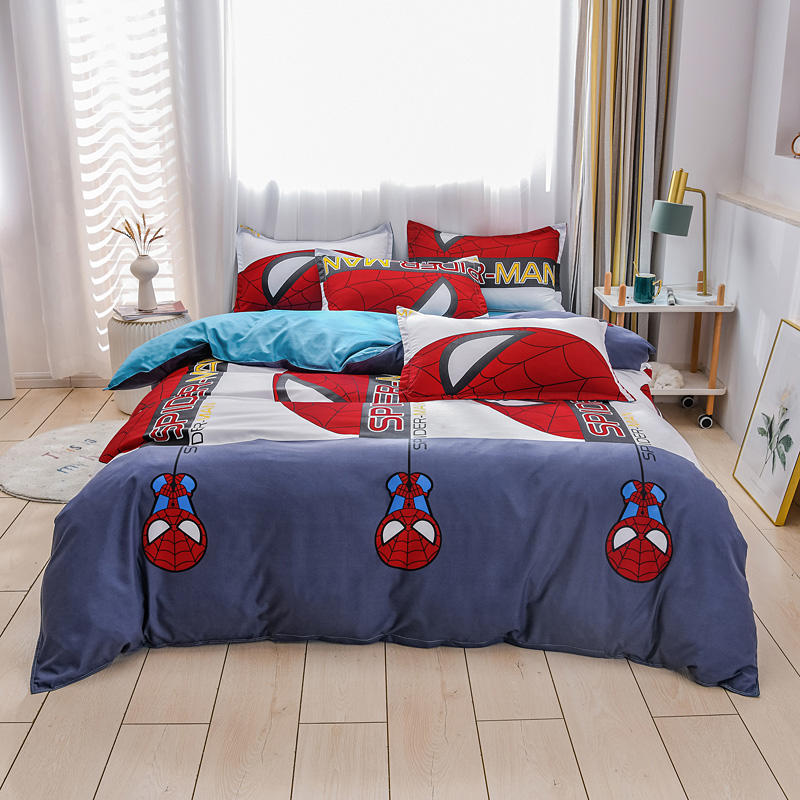 Постельное белье Космос на орбите Земли Размер Квин Дабл Одинарный Пододеяльник Простыня Наволочка Комплект постельного белья