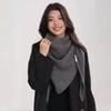 New Wool Blend Triangular Large Shawl for Women, Angolan Infrared with Warm Knitted Large Scarf for Autumn and Winter