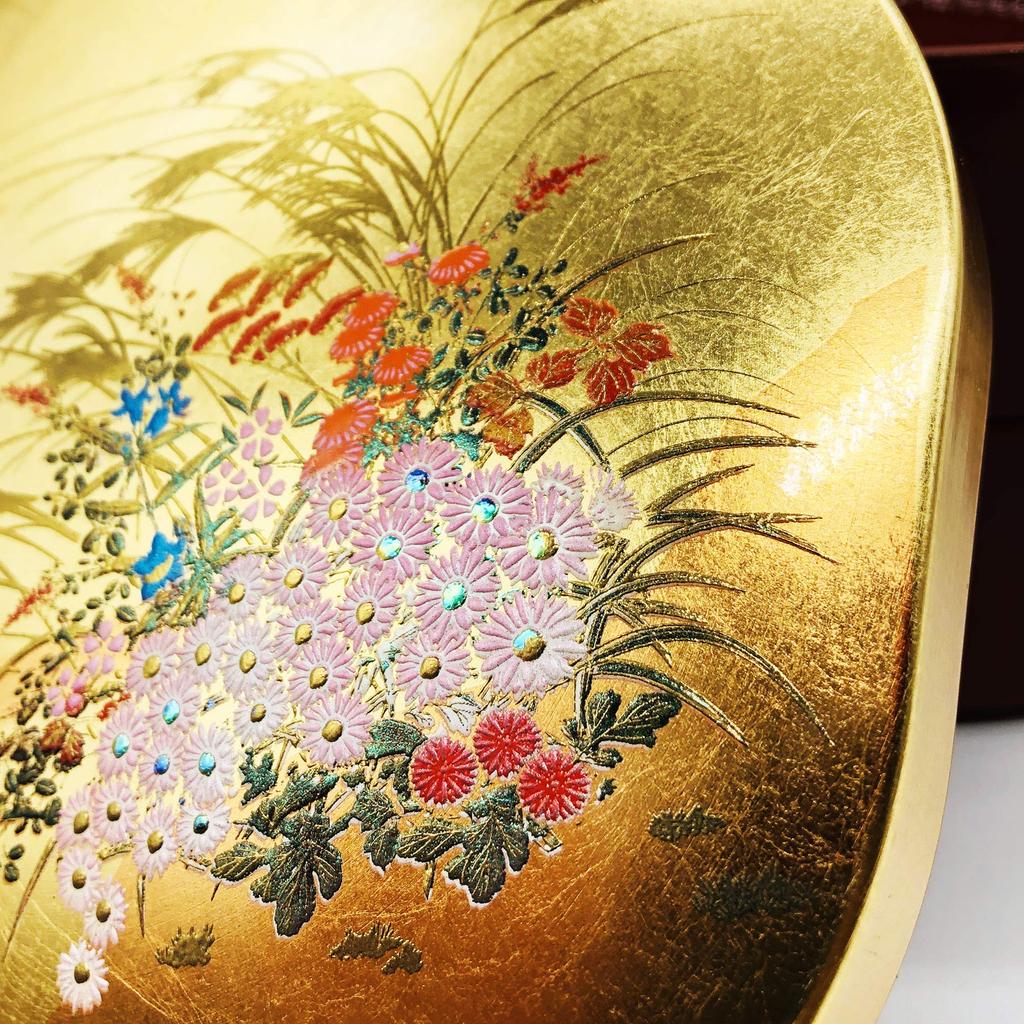 Maeju Lacquerware Miyabi Flower Weight Red 5.0 6R-507