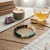 Vintage Stone Beads Bracelet Bohemian Wrist Chain Bracelet for Women Elastic Bangles Attract Wealth Bracelets Ladies Jewelry