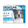 Frontline Spot On Dog - Flea and Tick Treatment for Dog M - 10-20kg - 4 Pipettes