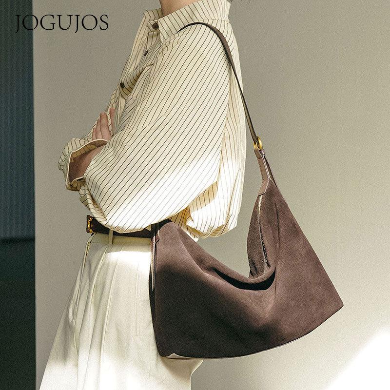 JOGUJOS Commuter замшевая женская сумка через плечо