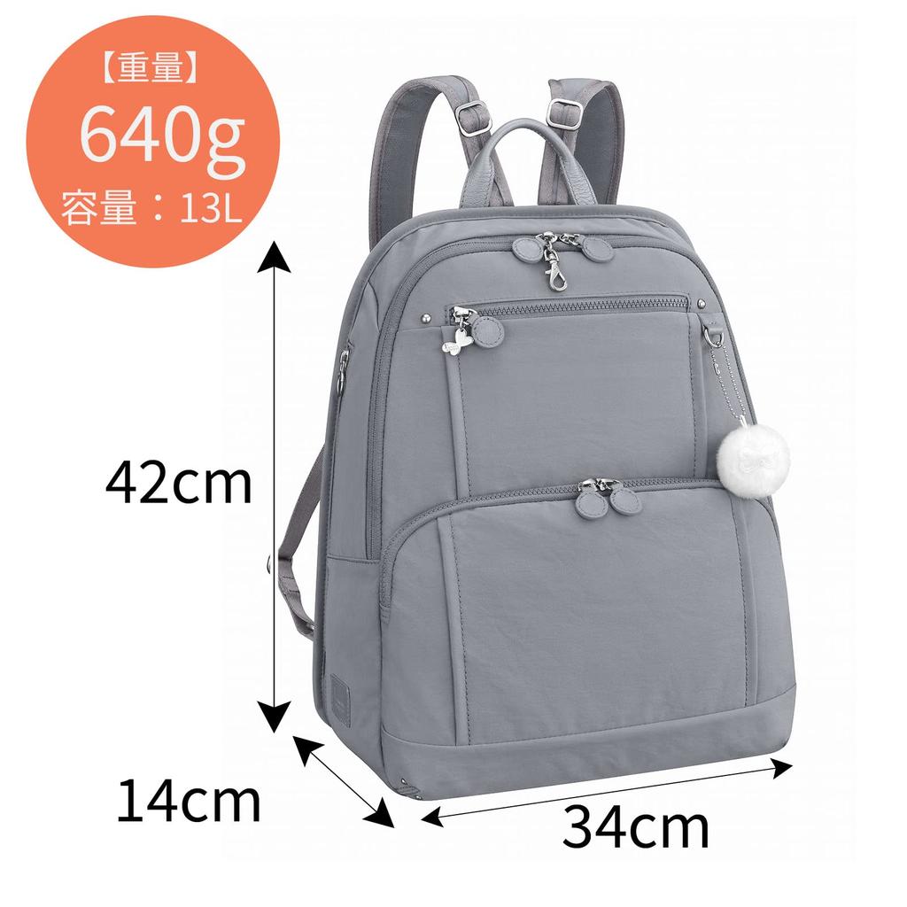 Rucksack Kanana Freeway Backpack A4 Storage 62103 Navy Free Size [Kanana Project] Women's