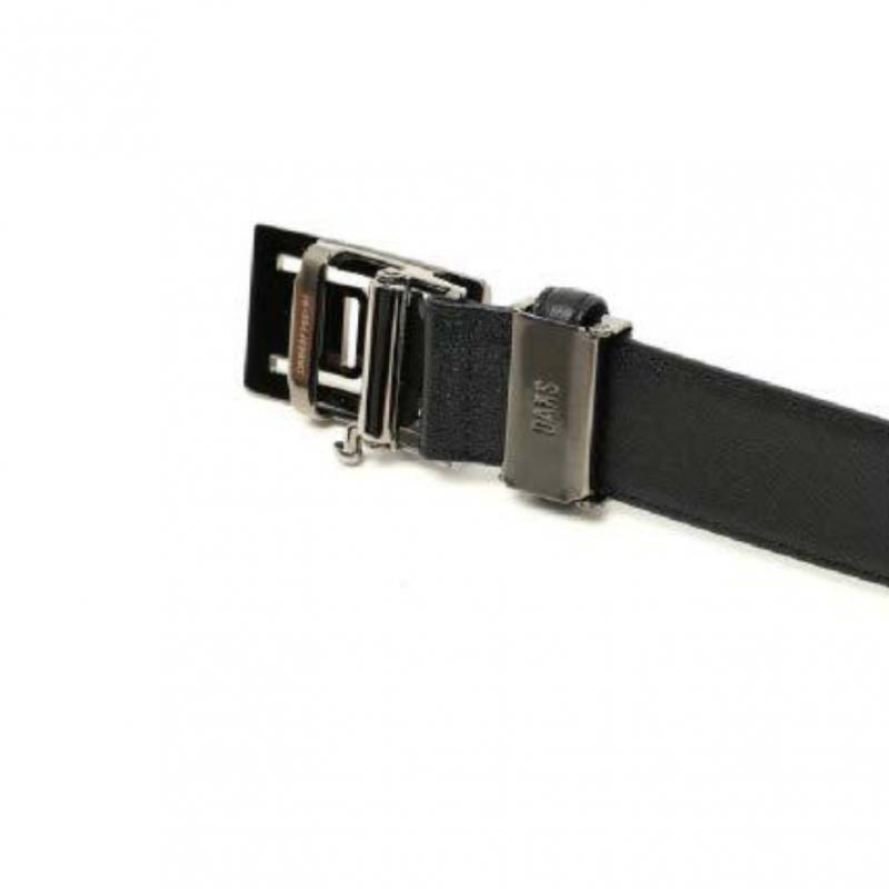 Daks Black Leather Automatic Belt With Dd Decoration Dbbe0f762bk