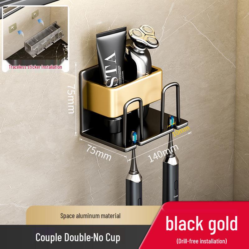 Настенный набор держателей для зубных щеток и ополаскивателя для рта без сверления