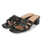Mid 5cm Easy To Walk Cm Cm [Oriental Traffic] Sandals, Heel, Heel, Slip-on, Wide, In, Mules, Simple, Women's, 42211, BLACK, 23.0 - 23.5
