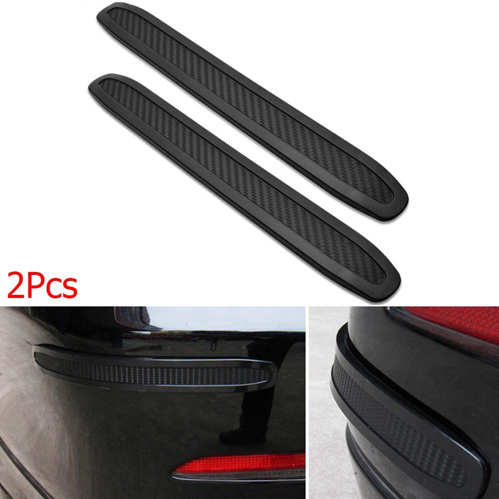 2 шт. универсальная карбоновая защитная полоса для бампера автомобиля, защита от царапин, передний/задний угол