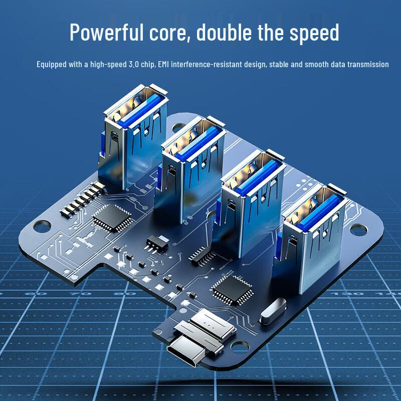 Высокоскоростной USB 3.0 хаб Shanze на 4 порта