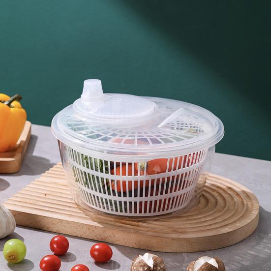 Drain Basket Salad Spinner Quick Draining Larger Capacity Multi-use Vegetable Dryer Fruit Washer for Home
