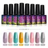 Набор гелей для ногтей PHOENIXY, 8 мл, чистые цвета, гель-лак для ногтей, полупостоянная УФ-светодиодная лампа, блестки для маникюра, гель-лаки для дизайна ногтей, лаки