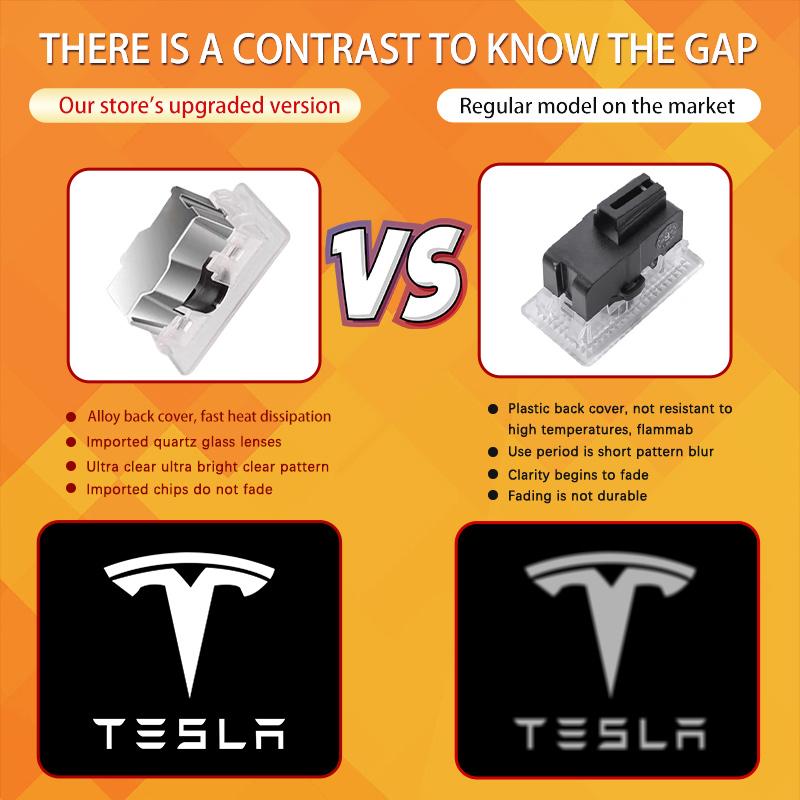 Автоаксессуары Для Tesla Model S Model X Model Y Model 3 Световой Логотип Световая Подсветка Двери Автомобиля Проектор Приветственный Свет