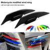 1 Pair Motorcycle Winglet Fixed Wing Spoiler for Motorbike Electric Bikes Easy Install