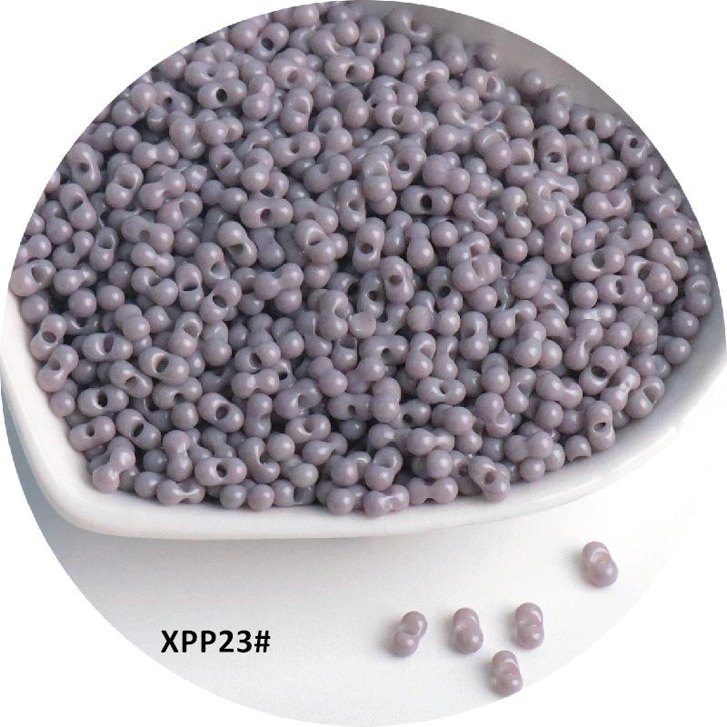 Стеклянные бусины-арахис сплошного цвета 2x4 мм для изготовления украшений и аксессуаров для волос своими руками